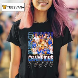 Oklahoma City Thunder Nba Champions Finals Team Signatures T Shirt