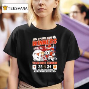 Cfp First Round Winners Texas Longhorns Beat Clemson Tigers Shhirt T Shirt