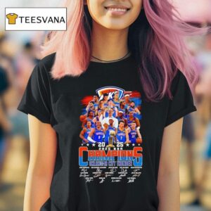 Nba Finals Champions Oklahoma City Thunder Signatures Team T Shirt