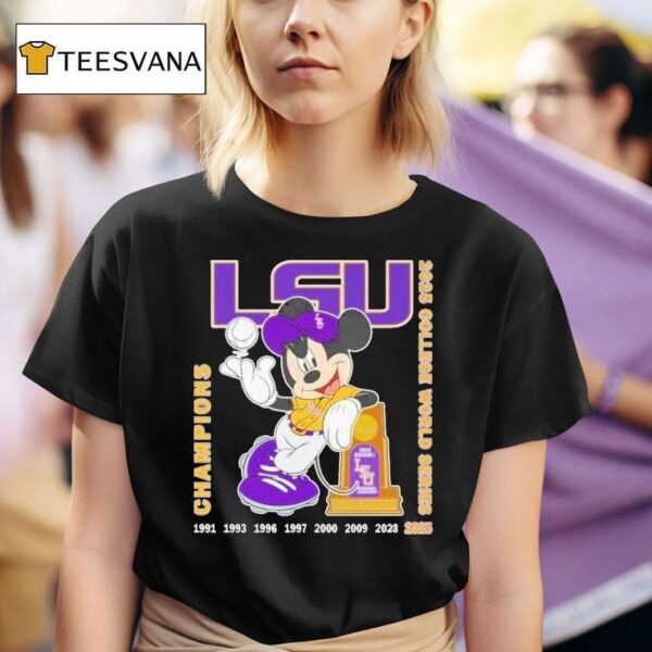 Ncaa Men College World Series Champions Lsu Tigers T Shirt