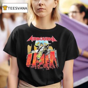 Airbourne Skeleton Graphic T Shirt