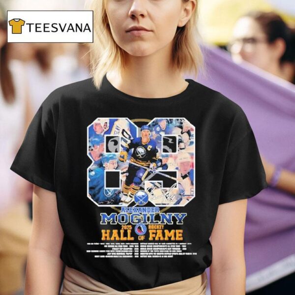 Alexander Mogilny Hockey Hall Of Fame Signature T Shirt