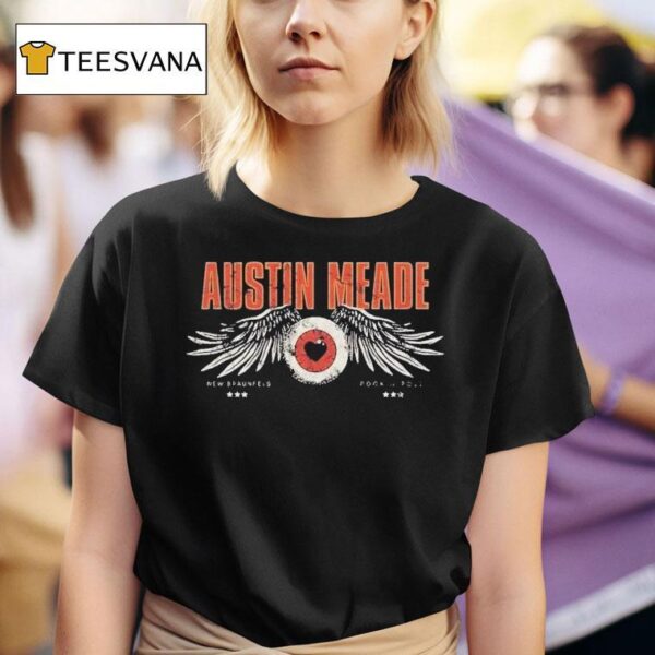 Austin Meade New Braunfels Rock N Roll Winged Eyeball T Shirt