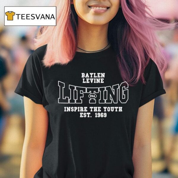 Baylen Levine Lifting Usa Inspire The Youth Est T Shirt