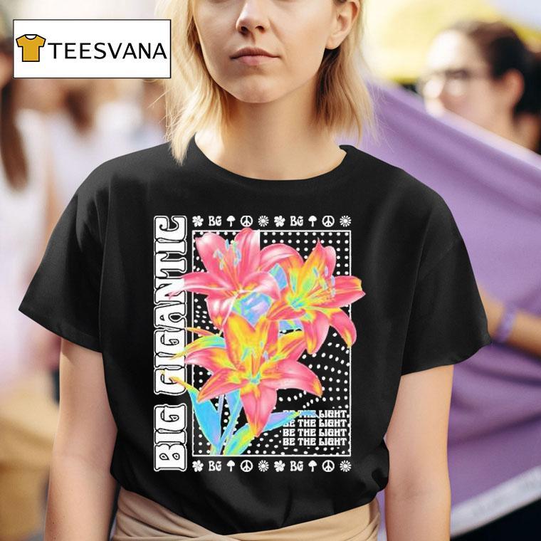 Big Gigantic Be The Light Floral Fluorescence Album T Shirt