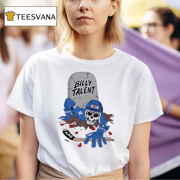 Billy Talent Live Tour Canada Hockey T Shirt