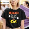 Black Cat Scratchy T Shirt