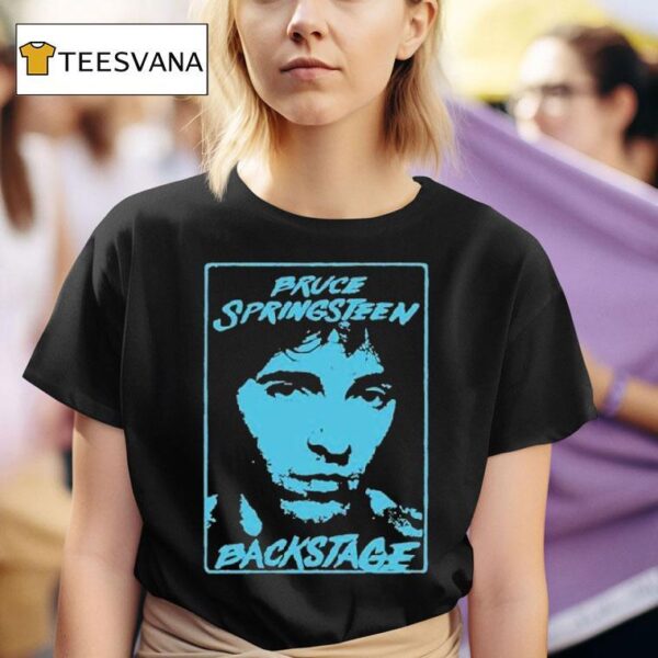 Bruce Springsn And The E Street Band Back Stage Face T Shirt