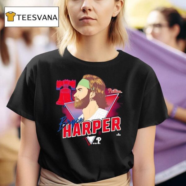 Bryce Harper Philadelphia Phillies Player Caricature Franklin T Shirt