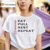 Chad Owens Eat Pull Rest Repeat Brick By Brick T Shirt