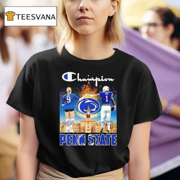 Champion Jess Mruzik And Jaylen Reed Penn State Nittany Lions Signatures T Shirt