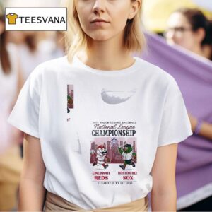 Cincinnati Reds Vs Boston Red Sox Mlb National Championship Mascots T Shirt