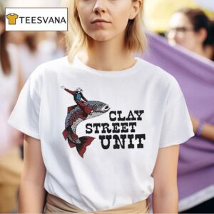 Clay Street Unit Fish Cowboy Trucker T Shirt