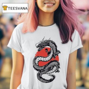 College Burnout Dragon Sun T Shirt