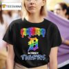 Detroit Tigers X Pride Month Logo T Shirt