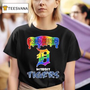 Detroit Tigers X Pride Month Logo T Shirt