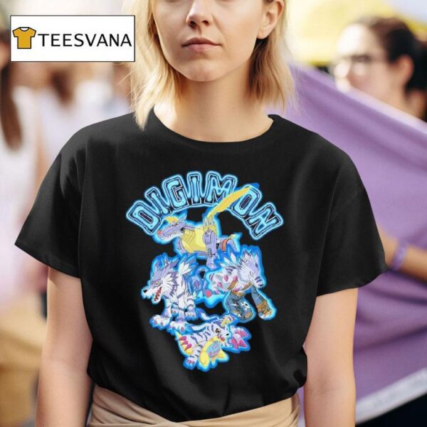 Dim Mak X Digimon Gabumon Evolution T Shirt