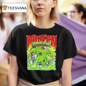 Driven Dragon Cartoon T Shirt
