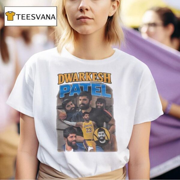 Dwarkesh Patel Wearing Los Angeles Lakers T Shirt