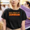 Emily Ratajkowski Wearing Hot Girls For Zohran T Shirt
