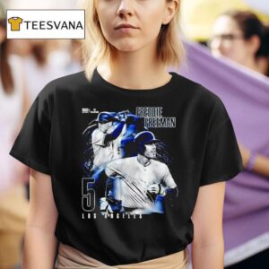 Freddie Freeman Los Angeles Dodgers Baseball Grunge T Shirt