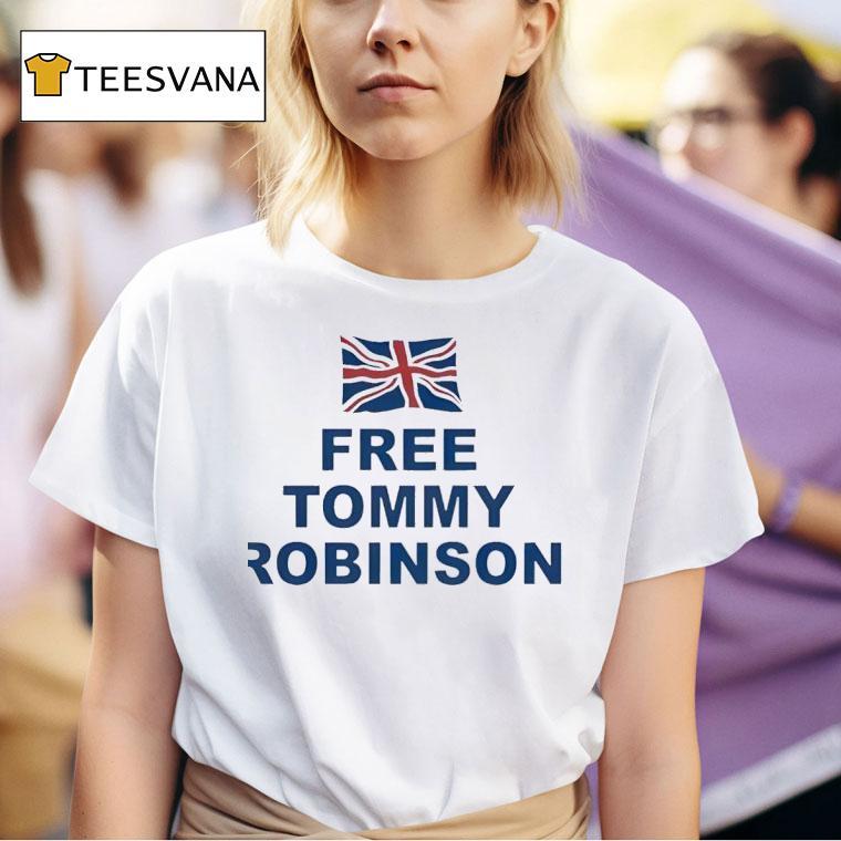 Free Tommy Robinson Uk T Shirt