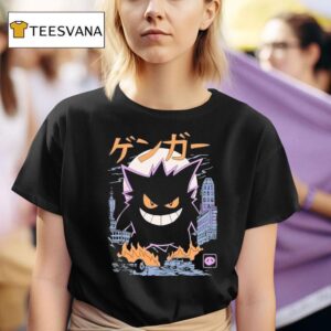 Gengar Dark Ghost Kaiju Pokemon Japanese Anime T Shirt