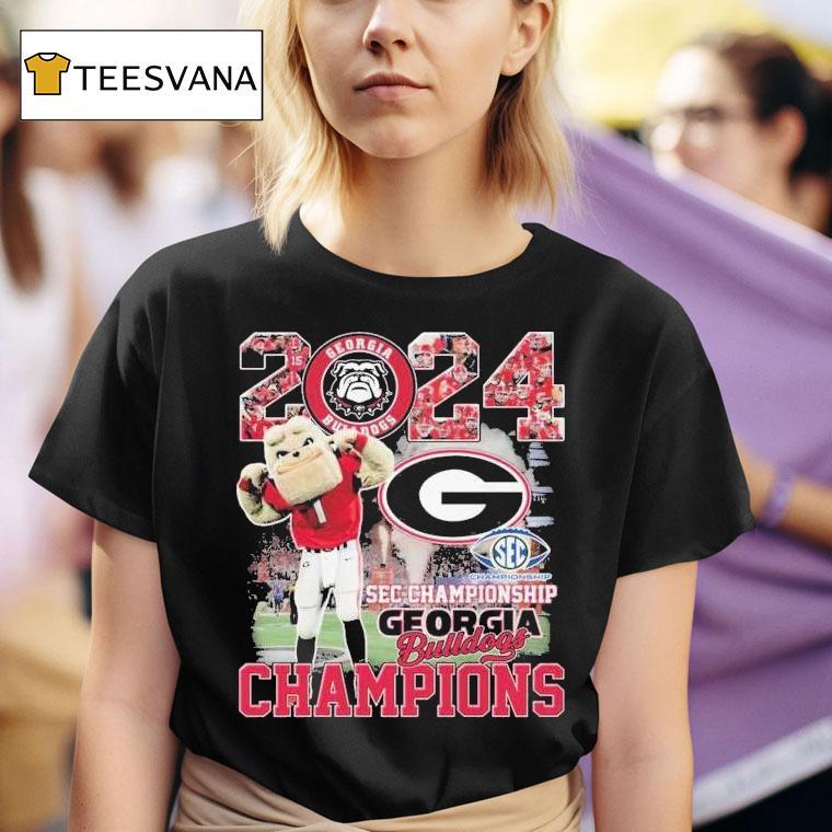 Georgia Bulldogs Sec Championship Mascot T Shirt