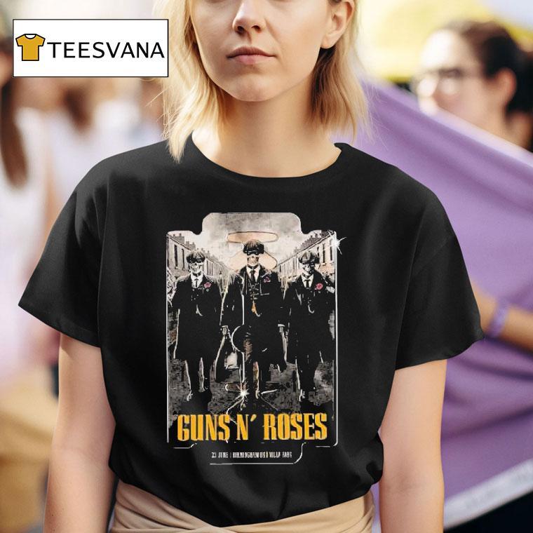 Guns N Roses Concert At Villa Park In Birmingham England On June Skeleton T Shirt