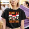 Guns N Roses Merry F N Christmas Skull T Shirt