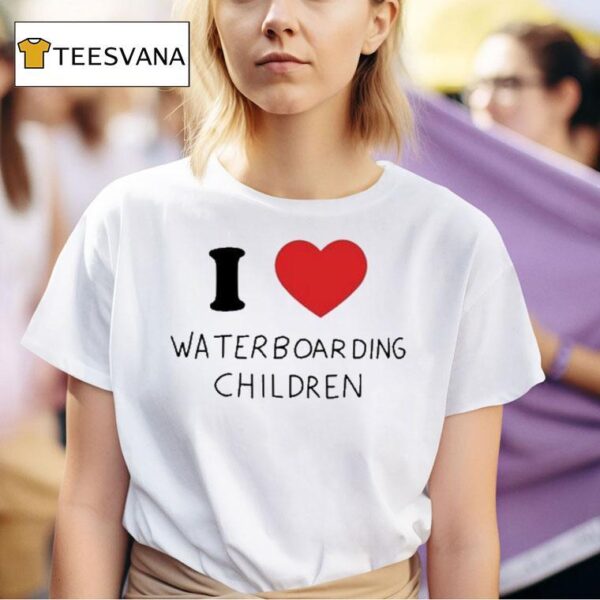 I Love Waterboarding Children T Shirt