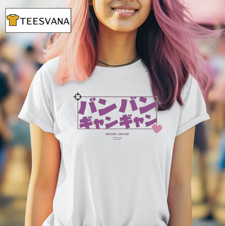 Jazzyguns Bang Bang Gang Gang Katakana T Shirt