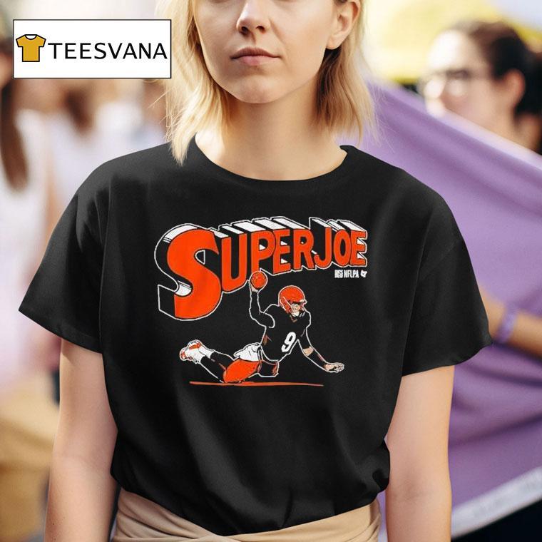 Joe Burrow Superjoe Throw Cincinnati Bengals T Shirt