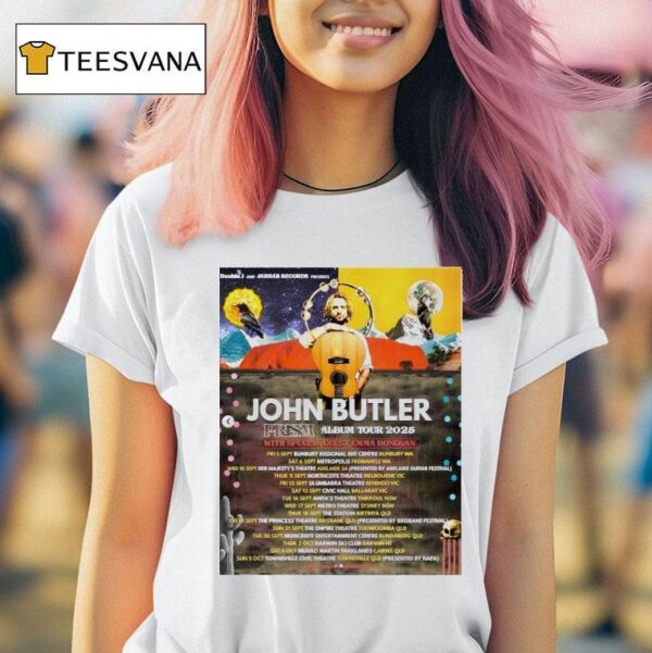 John Butler Prism Album Tour At The Princess Theatre In Brisbane Australia On September T Shirt
