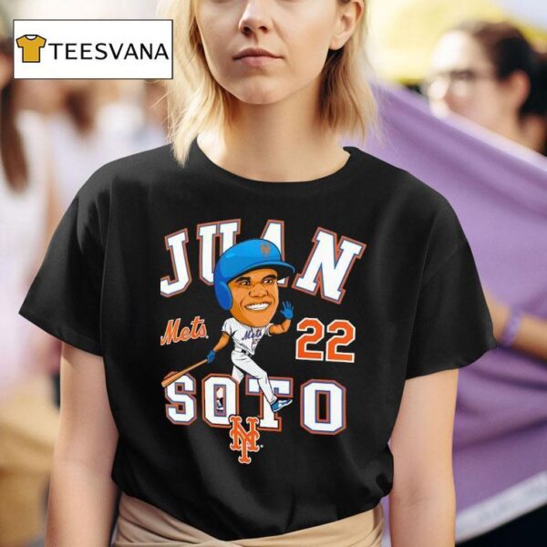 Juan Soto New York Mets Baseball Caricature T Shirt
