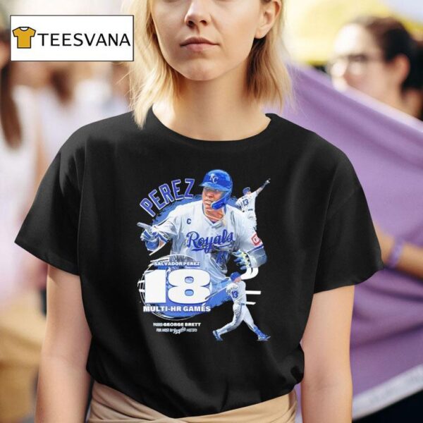 Kansas City Royals Salvador Perez Multi Hr Games T Shirt