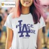 Los Angeles Dodgers Peace And Love Honey Tv T Shirt