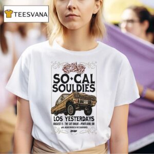 Los Yesterdays Aug Portland Tour T Shirt