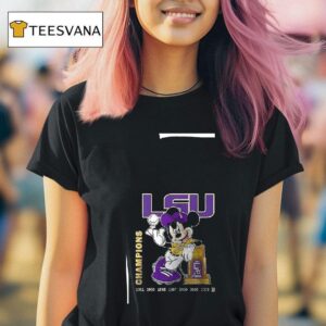 Lsu Tigers National Champions Mickey Baseball Trophy T Shirt