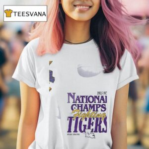 Lsu Tigers Ncaa National Champs Fighting Tigers Map T Shirt