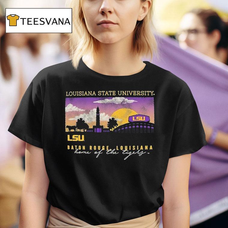 Lsu Tigers Big Tall Campus Scene Core Home Of The Tigers T Shirt