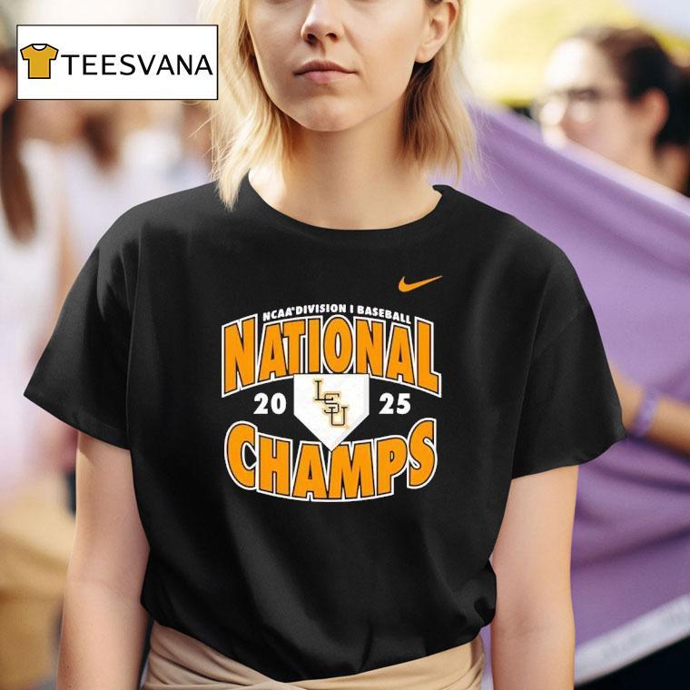 Lsu Tigers Nike Baseball National Champions T Shirt