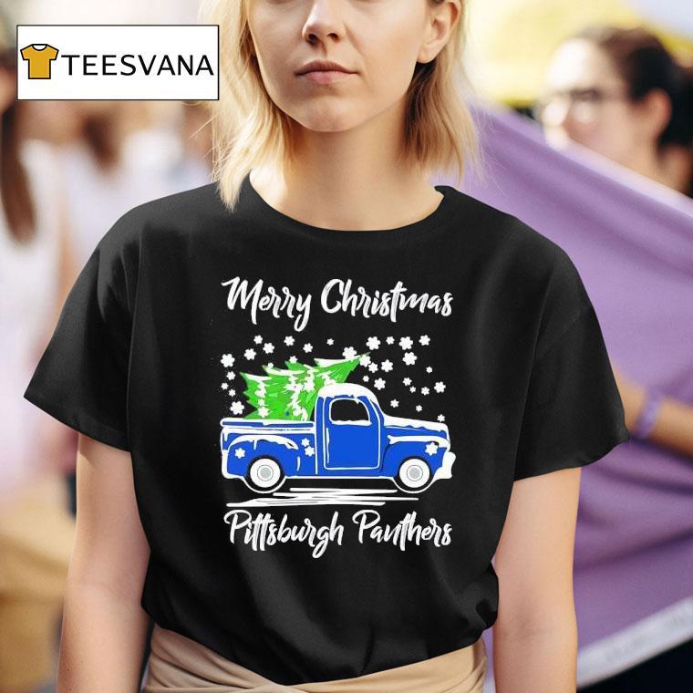 Merry Christmas Pittsburgh Panthers T Shirt