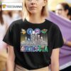 Minnesota Vikings Timberwolves Twins Wilds All Name Of Legends City Skyline T Shirt