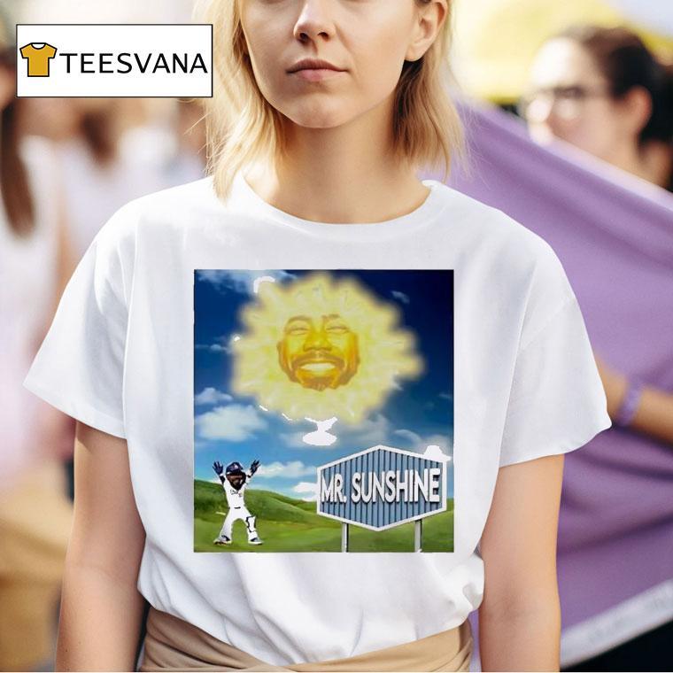 Mr Sunshine Natural Los Angeles Dodgers T Shirt