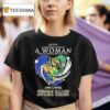 Never Underestimate A Woman Who Understands Football And Loves Notre Dame Fighting Irish Heart Diamond T Shirt