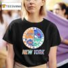 New York Knicks X New York Rangers X New York Mets X New York Jets Team Logo T Shirt