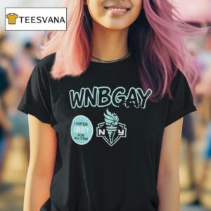 New York Liberty Wnbgay I Voted Liberty For All Star T Shirt