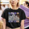 New York Yankees Mets Giants Knicks All Name Of Legends City Skyline T Shirt