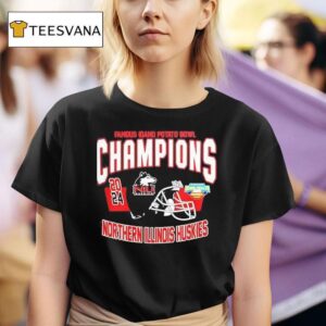 Northern Illinois Huskies Famous Idaho Potato Bowl Champions Helmet Ncaa Division T Shirt